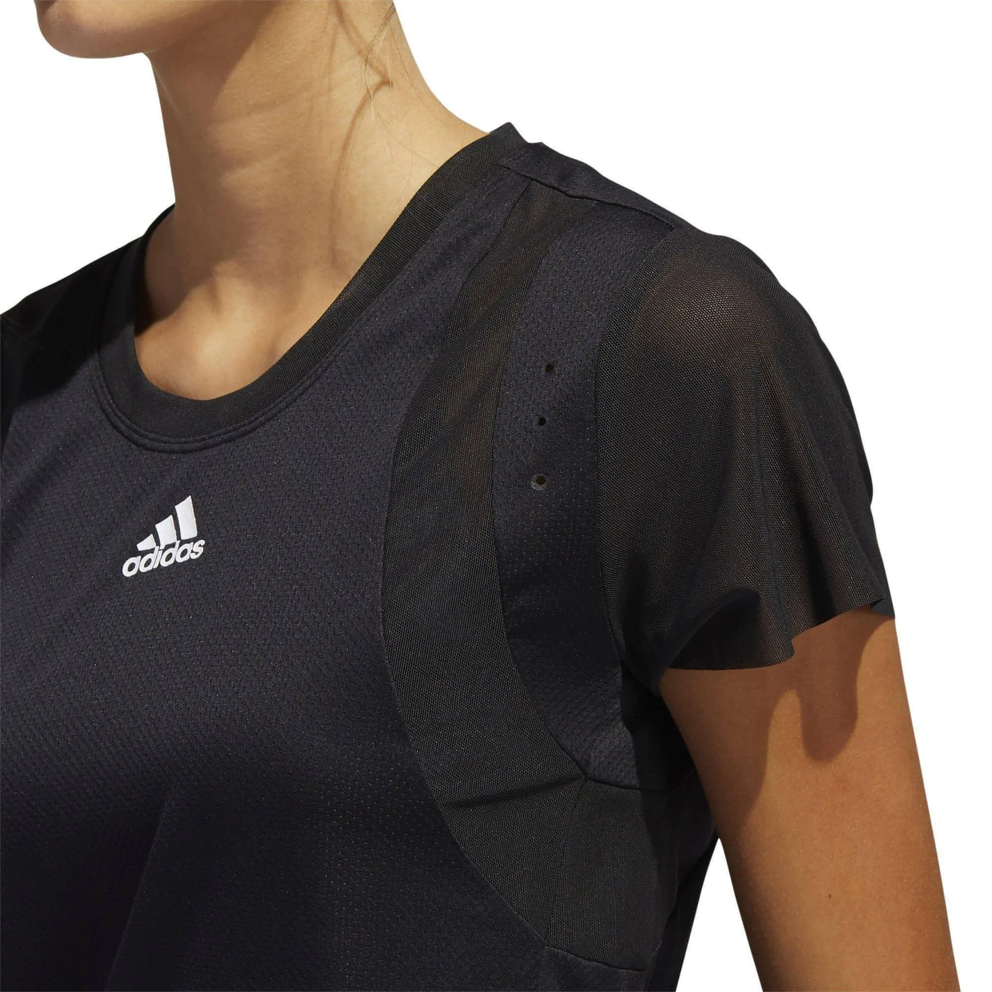 adidas HEAT.RDY Short Sleeve Womens Training Top - Black