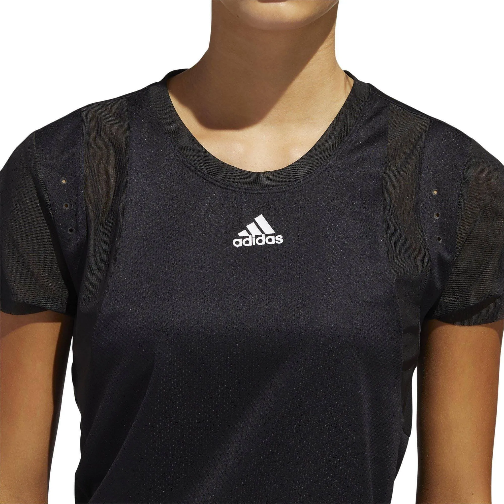 adidas HEAT.RDY Short Sleeve Womens Training Top - Black