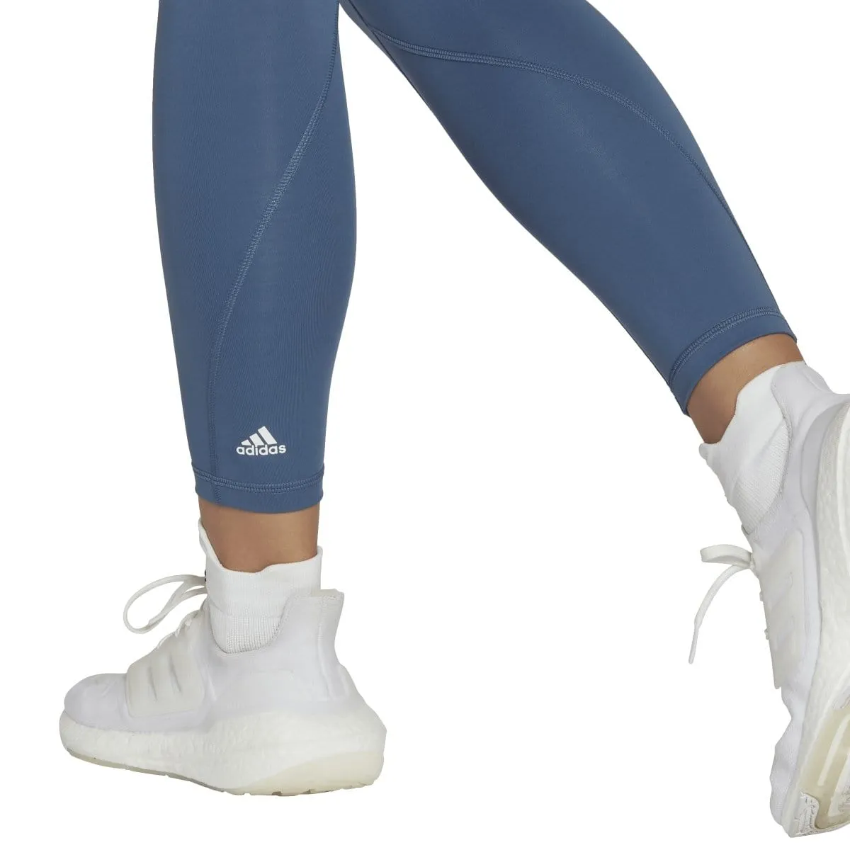 ADIDAS WOMEN'S OPTIME TRAINING 7/8 NAVY TIGHTS