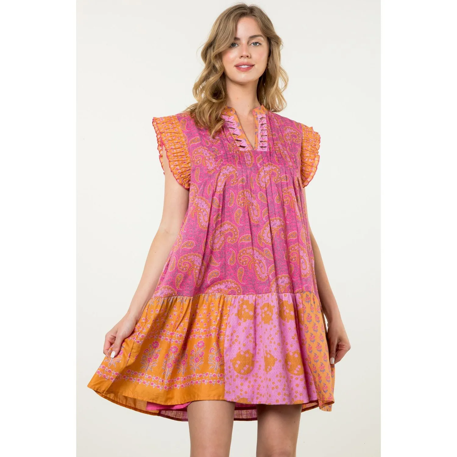 Angie Multi Print THML Dress