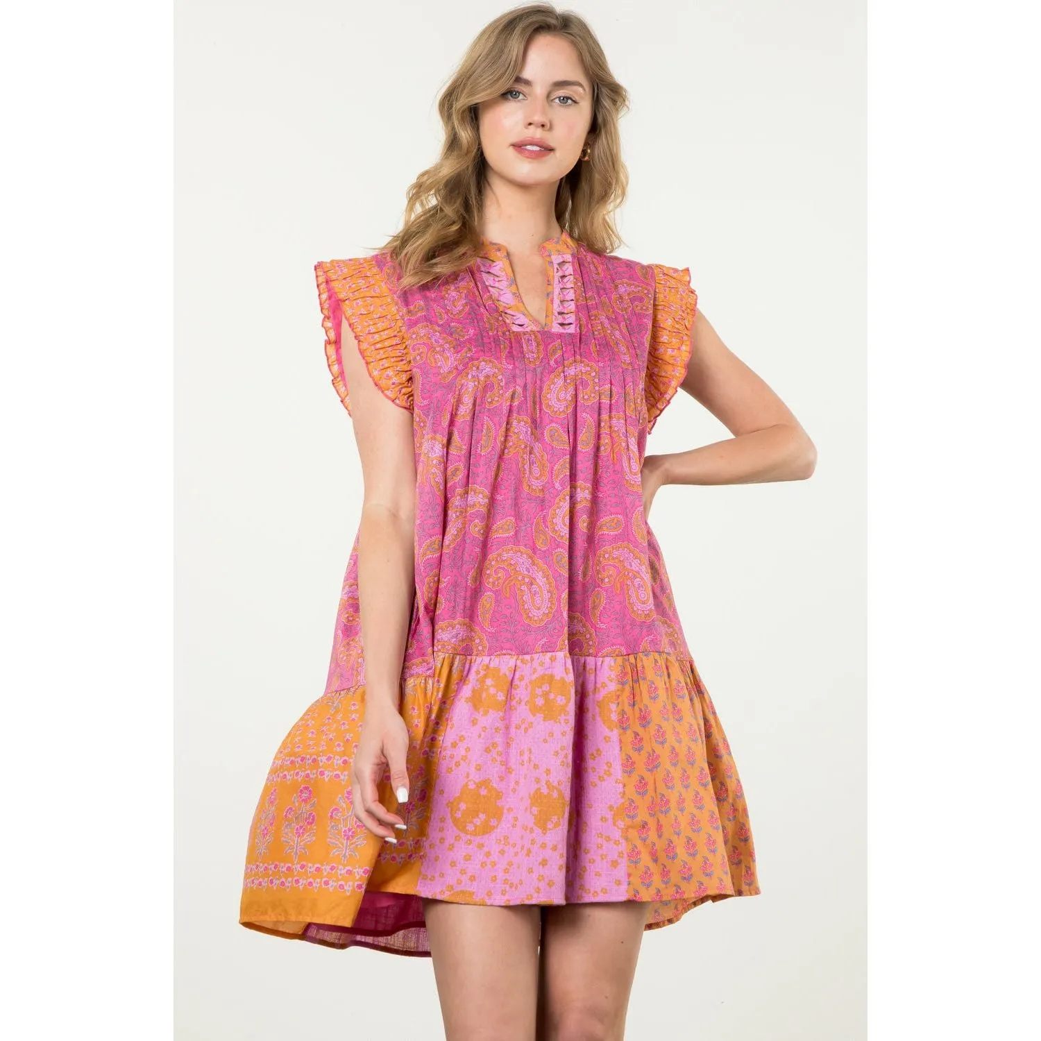 Angie Multi Print THML Dress