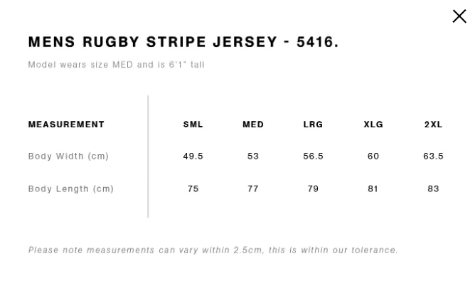 AS Colour Striped Rugby Jersey | Unisex - Leavers Gear NZ 2024