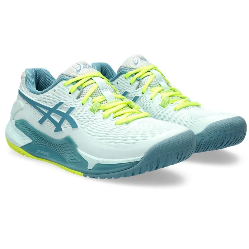 Asics Gel Resolution 9 Womens Tennis Shoes -Soothing Sea / Gris Blue