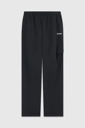 Black Logo Wide Jogger Pants