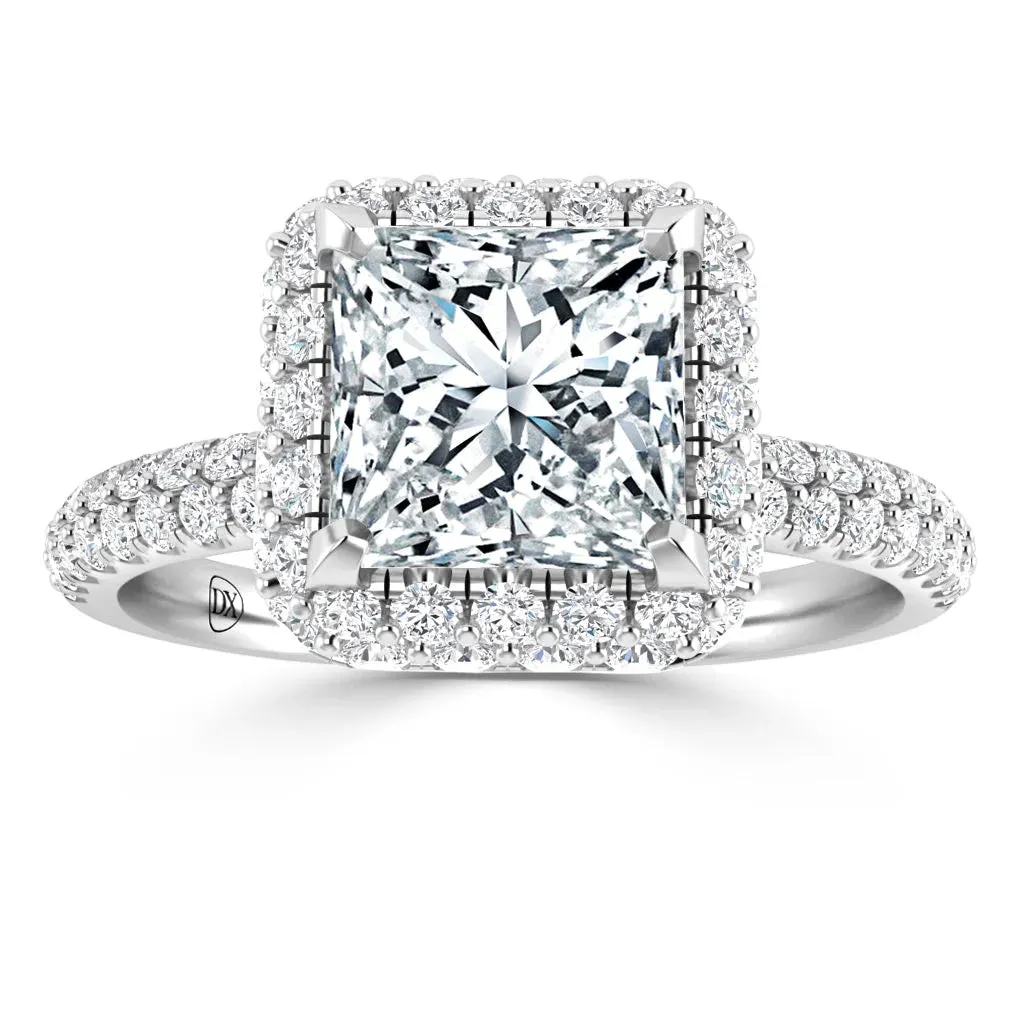 Claudia - 18ct White Gold - Princess