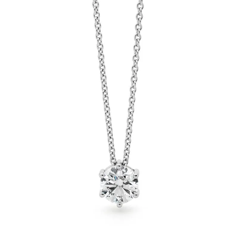 Claw Set Diamond Necklet