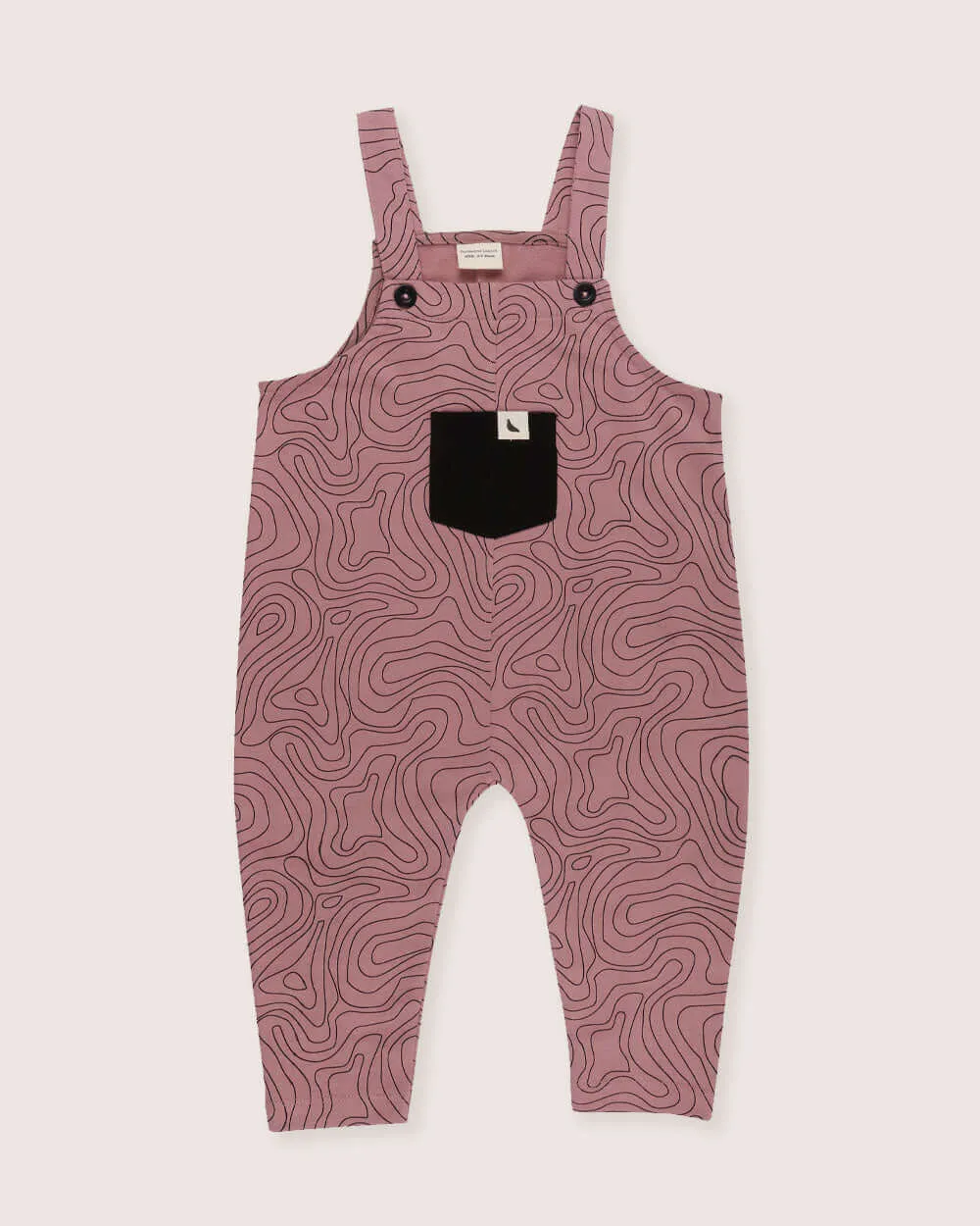 Contour Print Dungarees