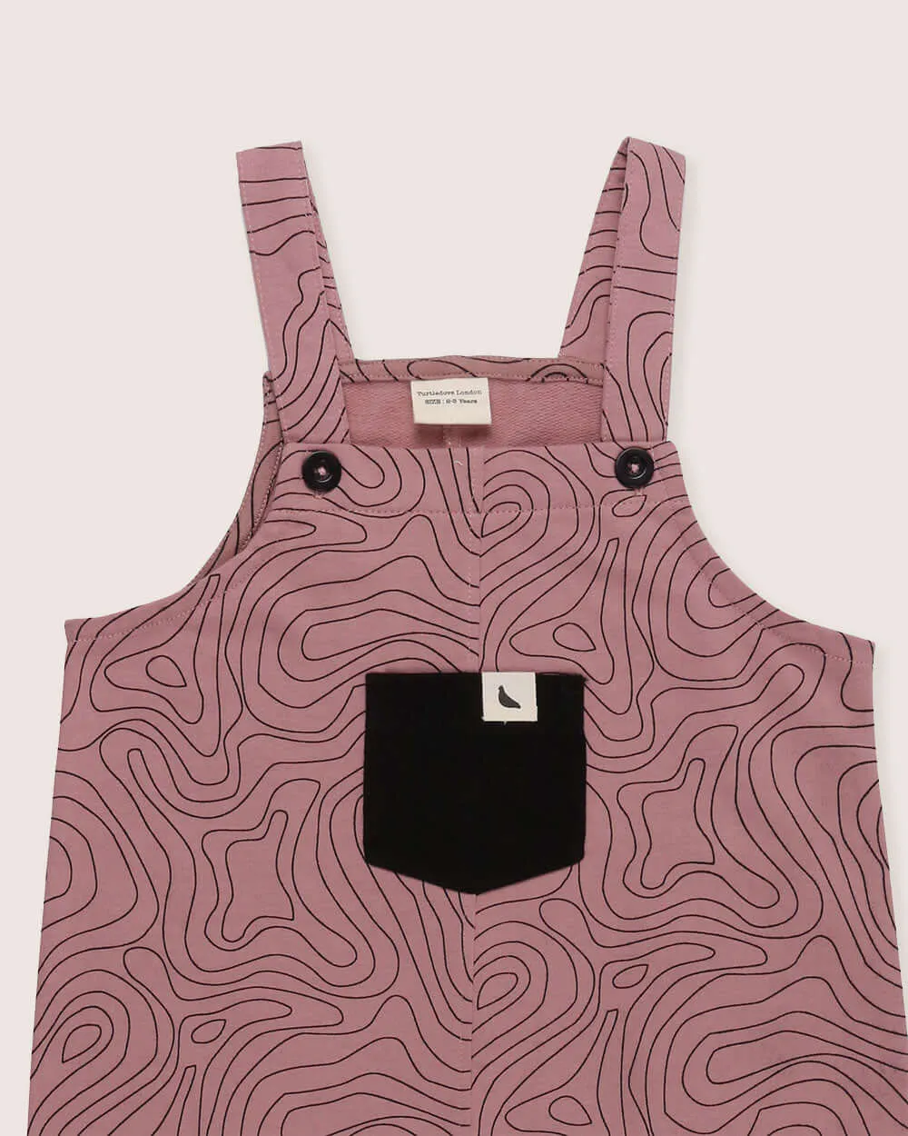 Contour Print Dungarees