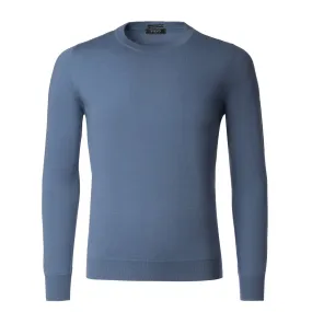 Crew-Neck Cashmere and Silk-Blend Sweater