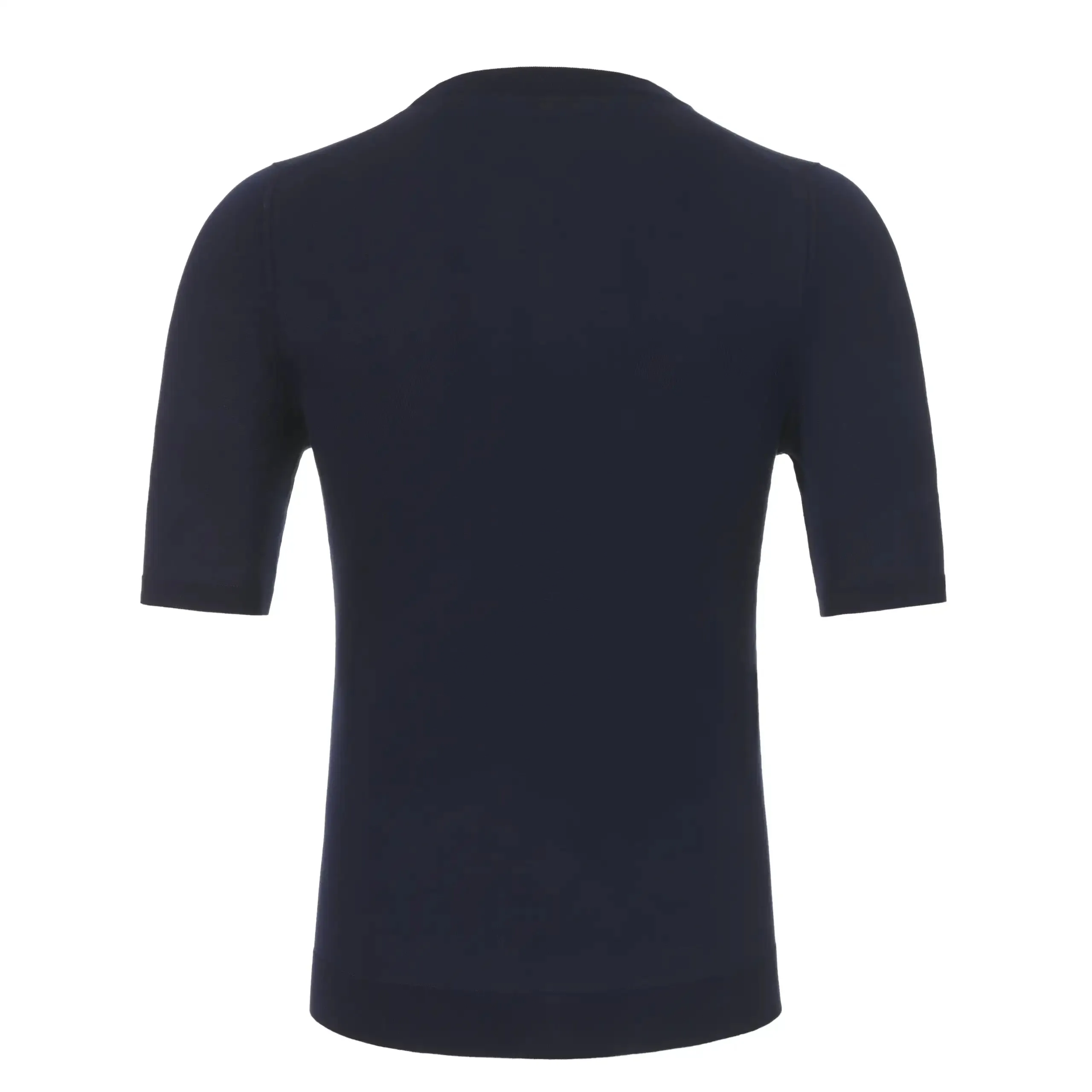 Crew-Neck Cotton Jersey Navy Blue T-Shirt