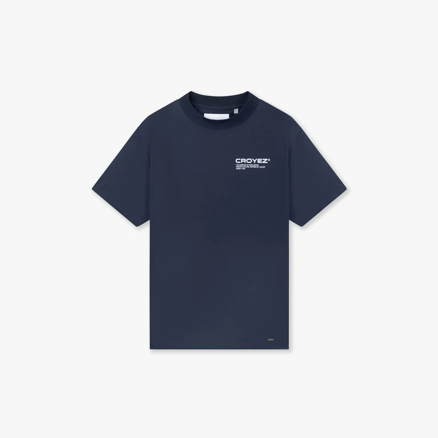 CROYEZ FAMILY OWNED BUSINESS T-SHIRT - NAVY/WHITE