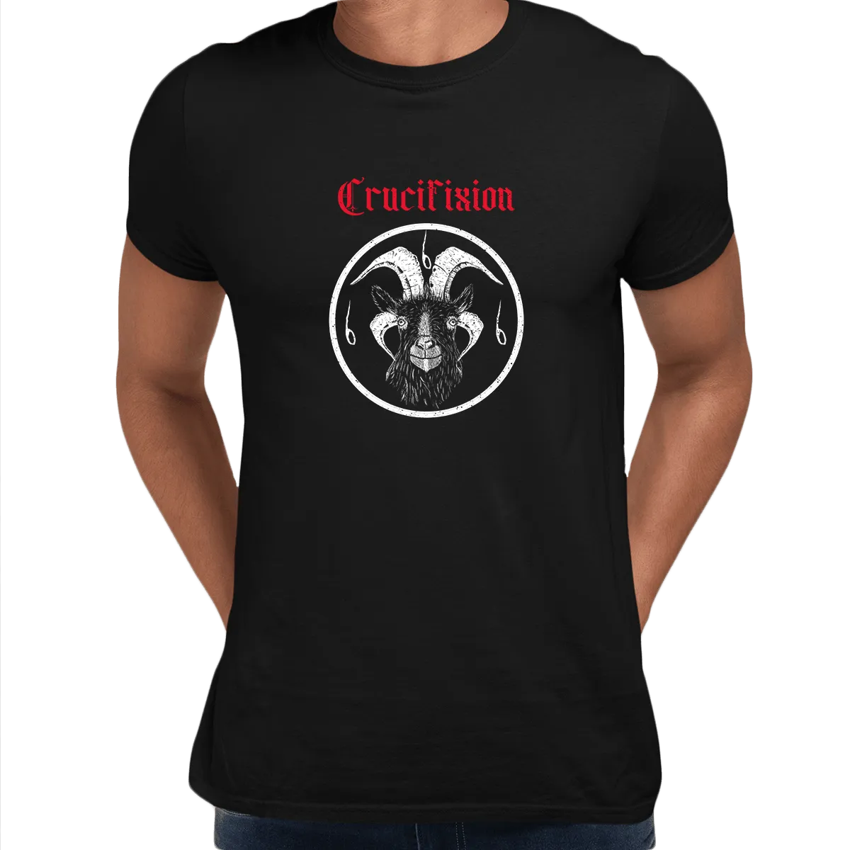 Crucifixion Dark Occult Hard Rock Unisex T-Shirt SKULL