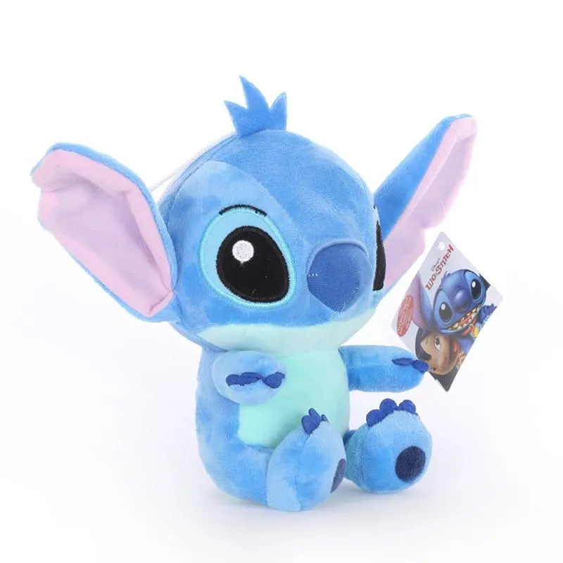 Disney 20cm Lilo & Stitch Couple Models Cartoon Stuffed Plush Dolls  Anime Plush Baby Toys Pendant Toys Girl Kids Birthday Gift