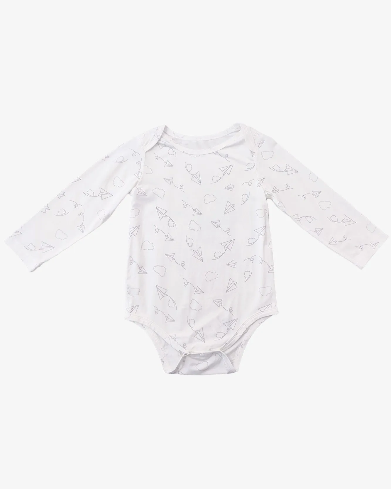 Envelope Neck Long Sleeve Onesie