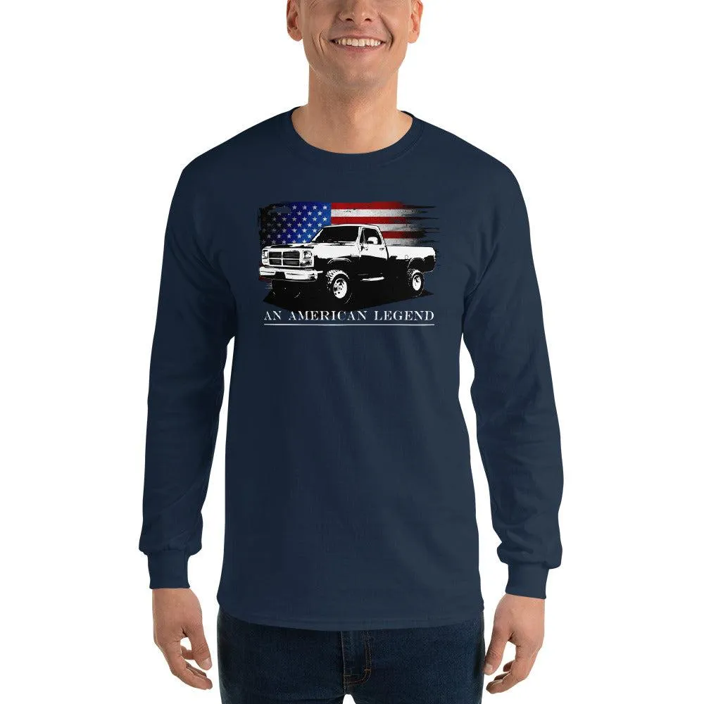 First Gen Truck Shirt American Flag Long Sleeve T-Shirt