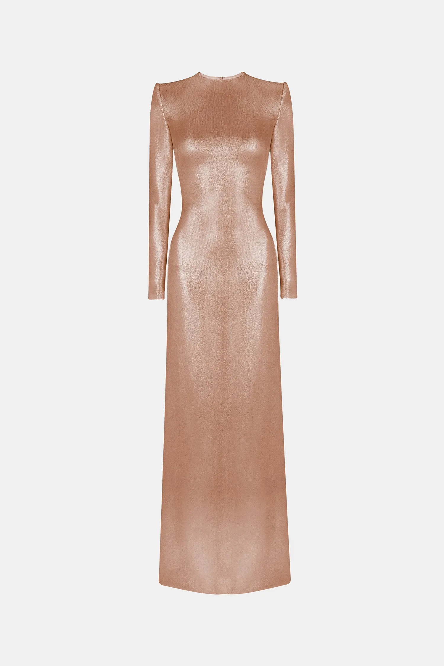 Frieze Long Sleeve Dress - Copper