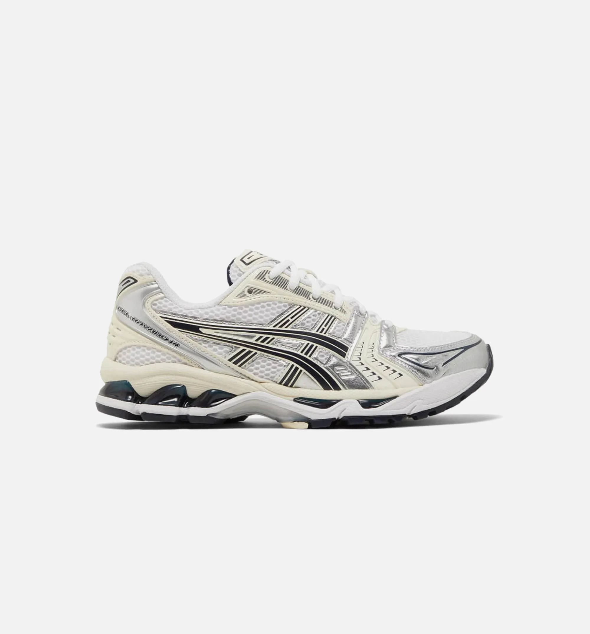 Gel Kayano 14 White Midnight Womens Lifestyle Shoe - White/Black/Silver