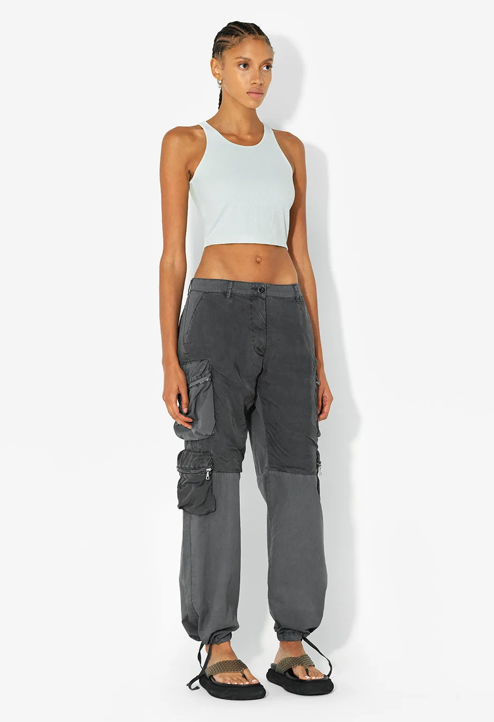 Gemini Rib Cropped Tank / Surge