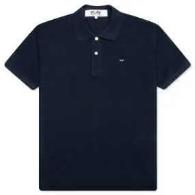 Little Black Heart Polo Shirt - Navy