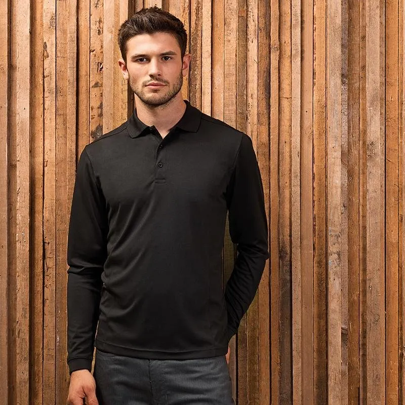 Long Sleeve Coolchecker Pique Polo