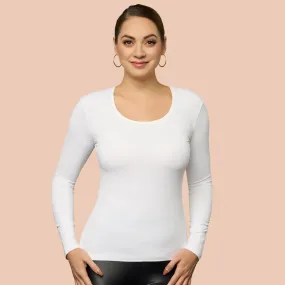 Long Sleeve Scoop Neck Layering Top