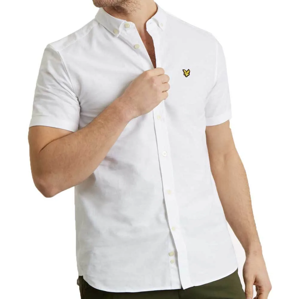 Lyle And Scott Men's Short Sleeve Oxford Shirt - White