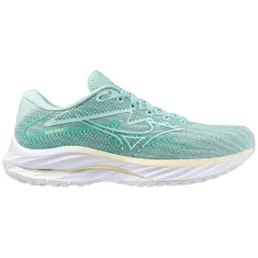 Mizuno Wave Rider 27 (Womens) - Eggshell Blue/White/Anise Flow