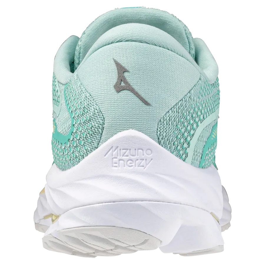 Mizuno Wave Rider 27 (Womens) - Eggshell Blue/White/Anise Flow