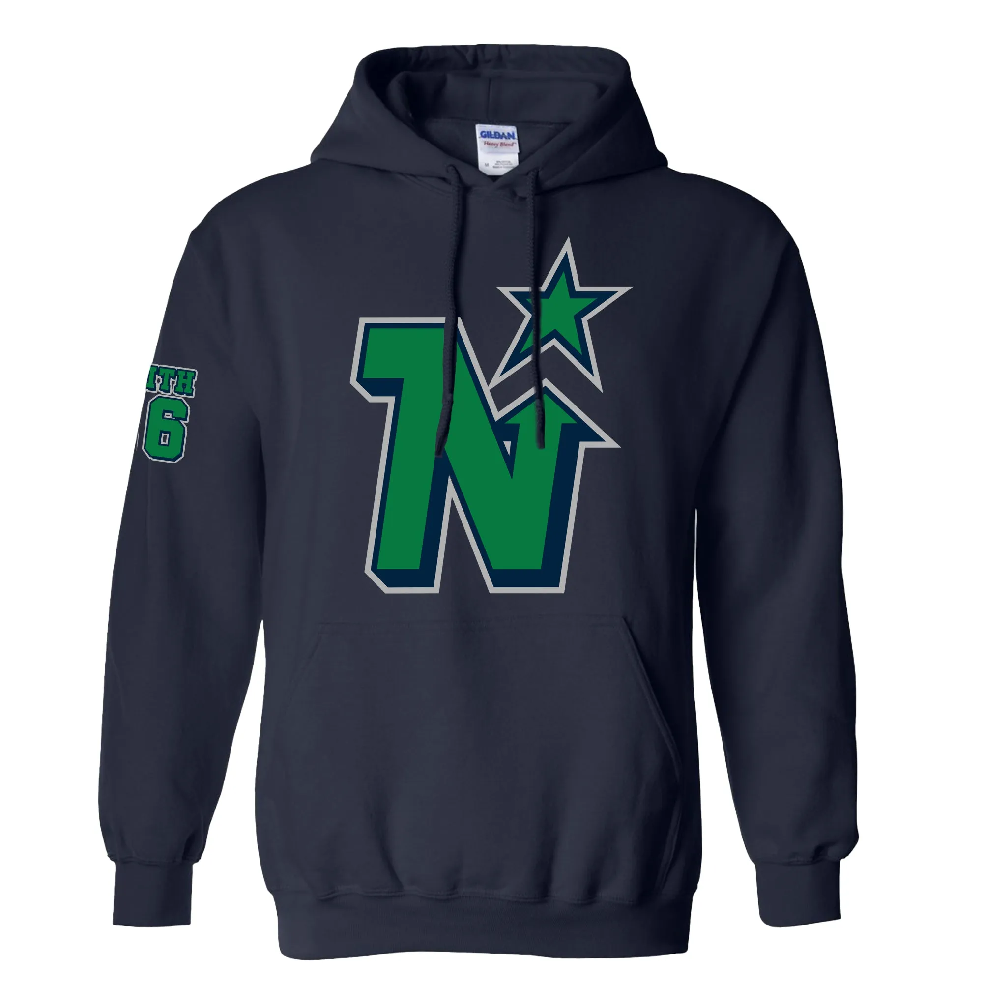 MUSKOKA NORTH STARS Logo - Personalized Hoodie Youth & Adult