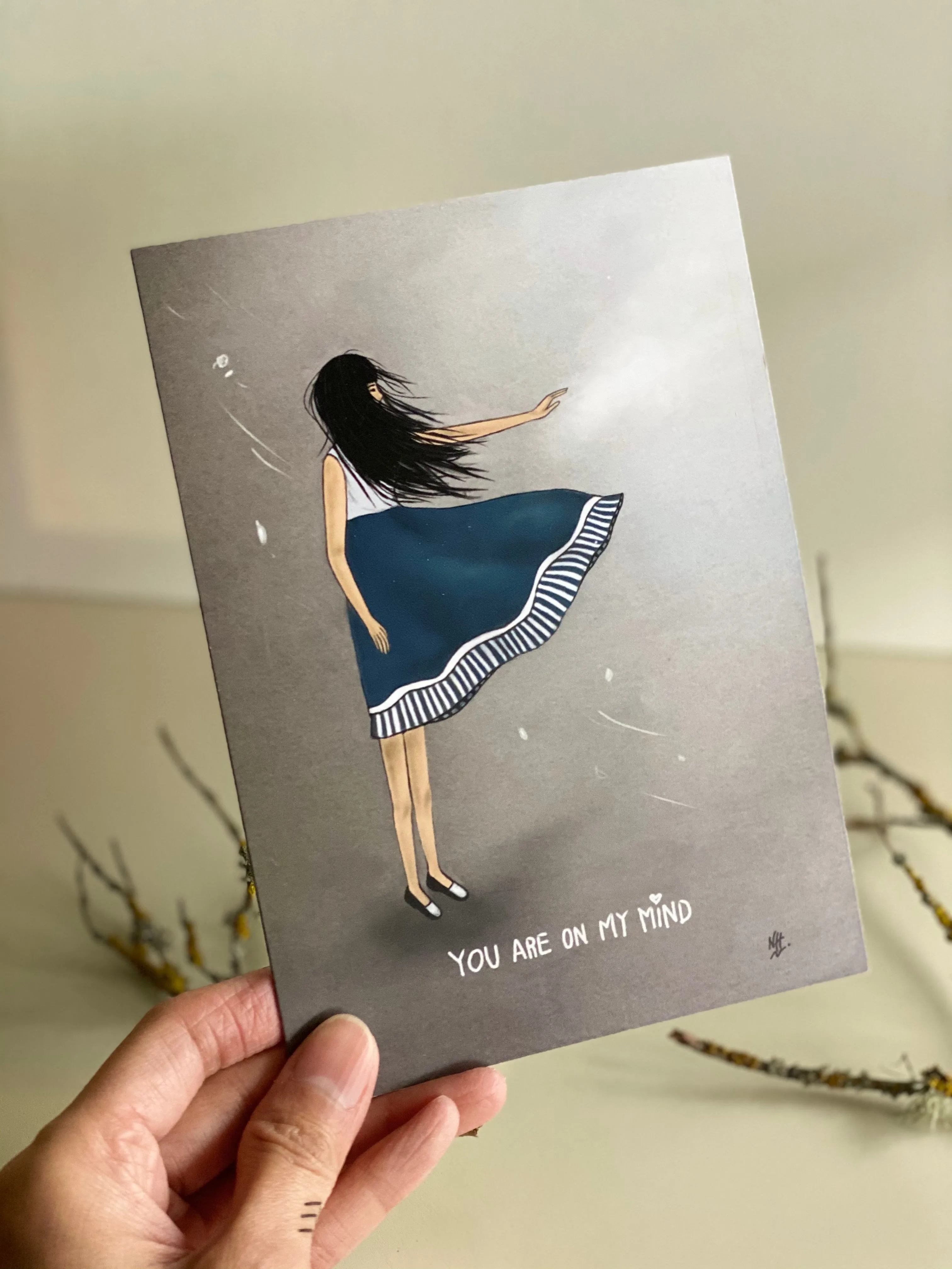 (New) You Are On My Mind: Greeting Card