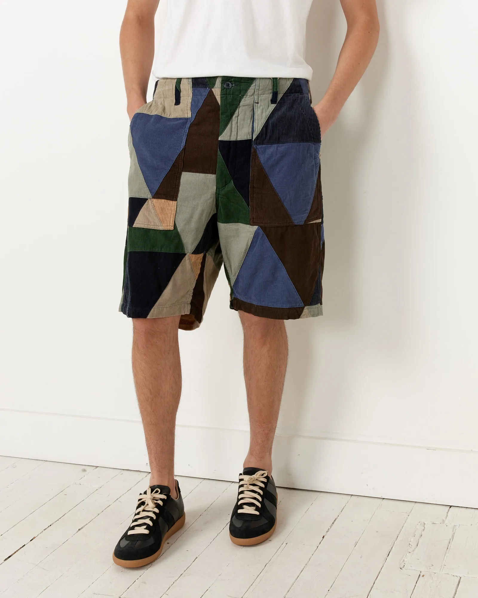 Patchwork Fatigue Short in Multi