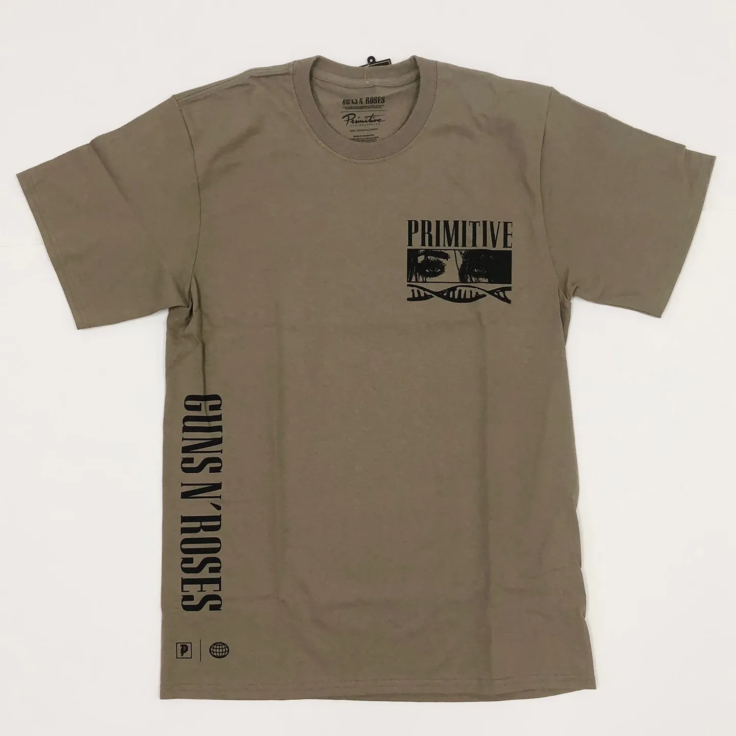 PRIMITIVE x Guns N' Roses Night Train Graphic T-Shirt - Taupe