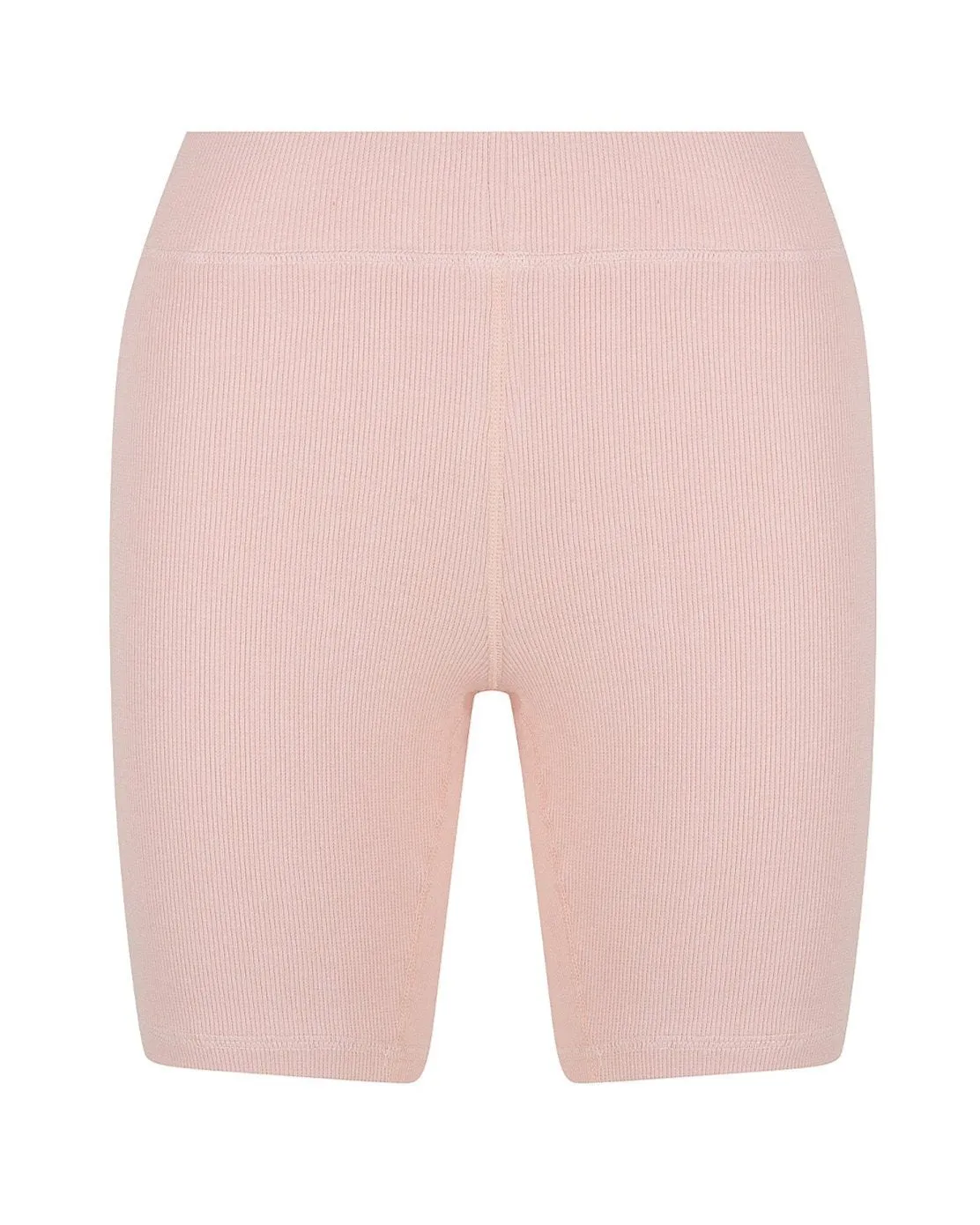 RIB BIKE SHORT - PEACH PINK