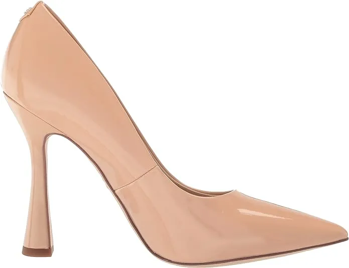 Sam Edelman Antonia Beige Blush Pointed Toe Slip On Spool Heel Fashion Pumps