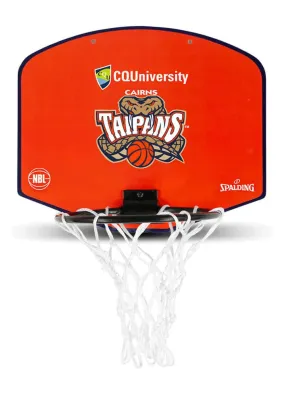 Spalding NBL Team Micro Mini Cairns Taipans Backboard <BR> 5001/NBL/CAI