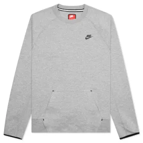 Tech Fleece Crew - Dark Grey Heather/Black