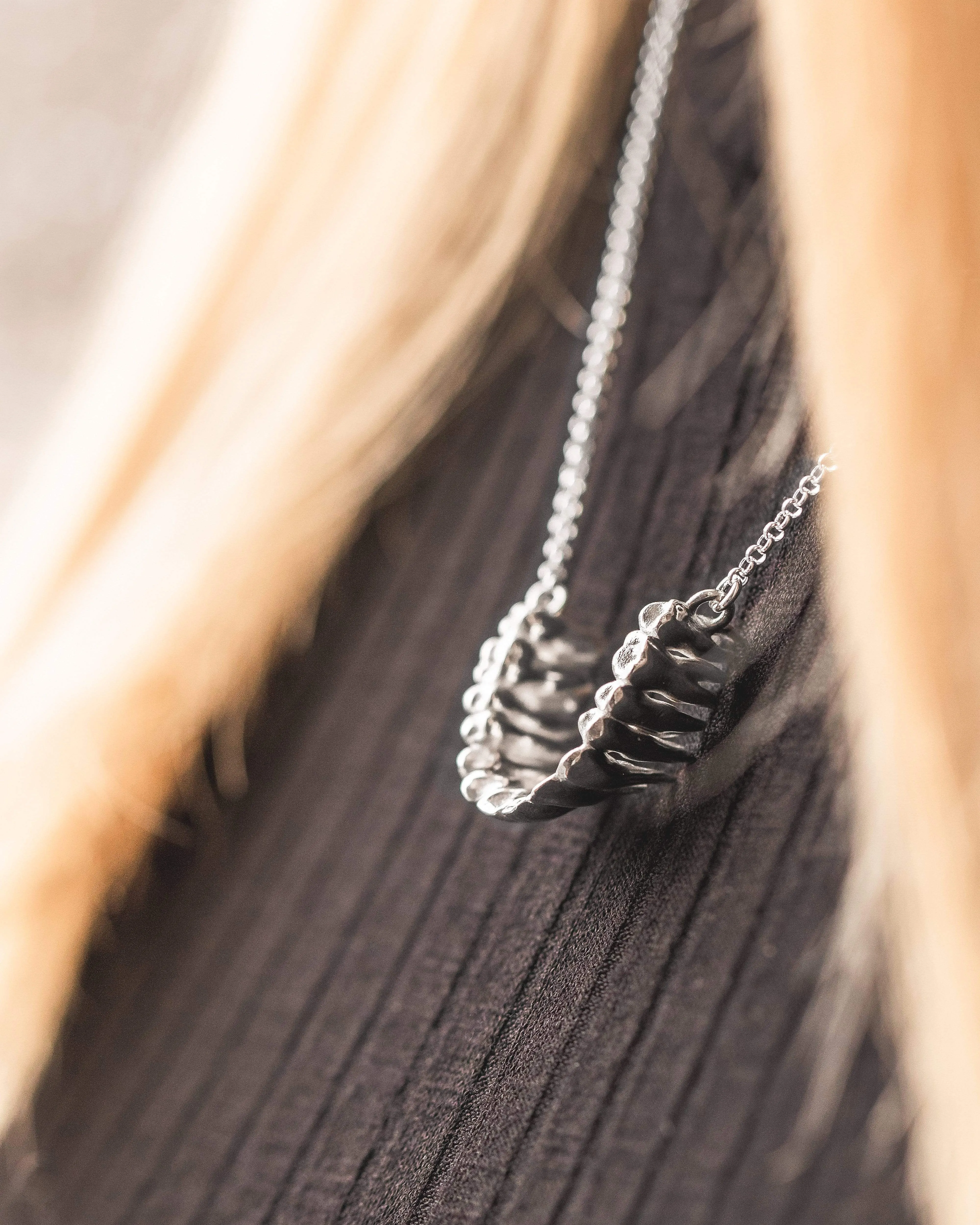 teeth necklace | silver