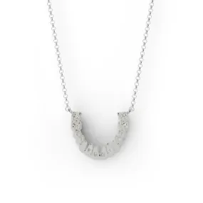 teeth necklace | silver