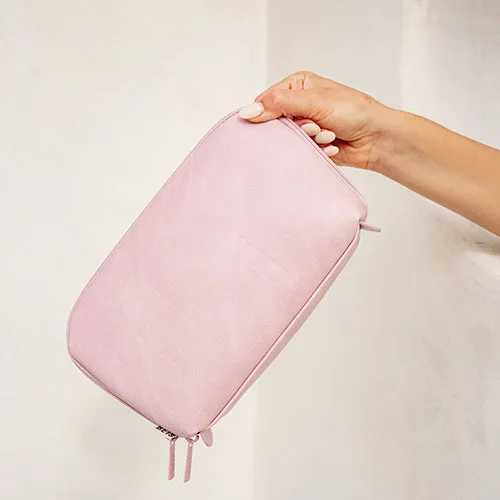 The Cosmetic Pouch Set in Atlas Pink