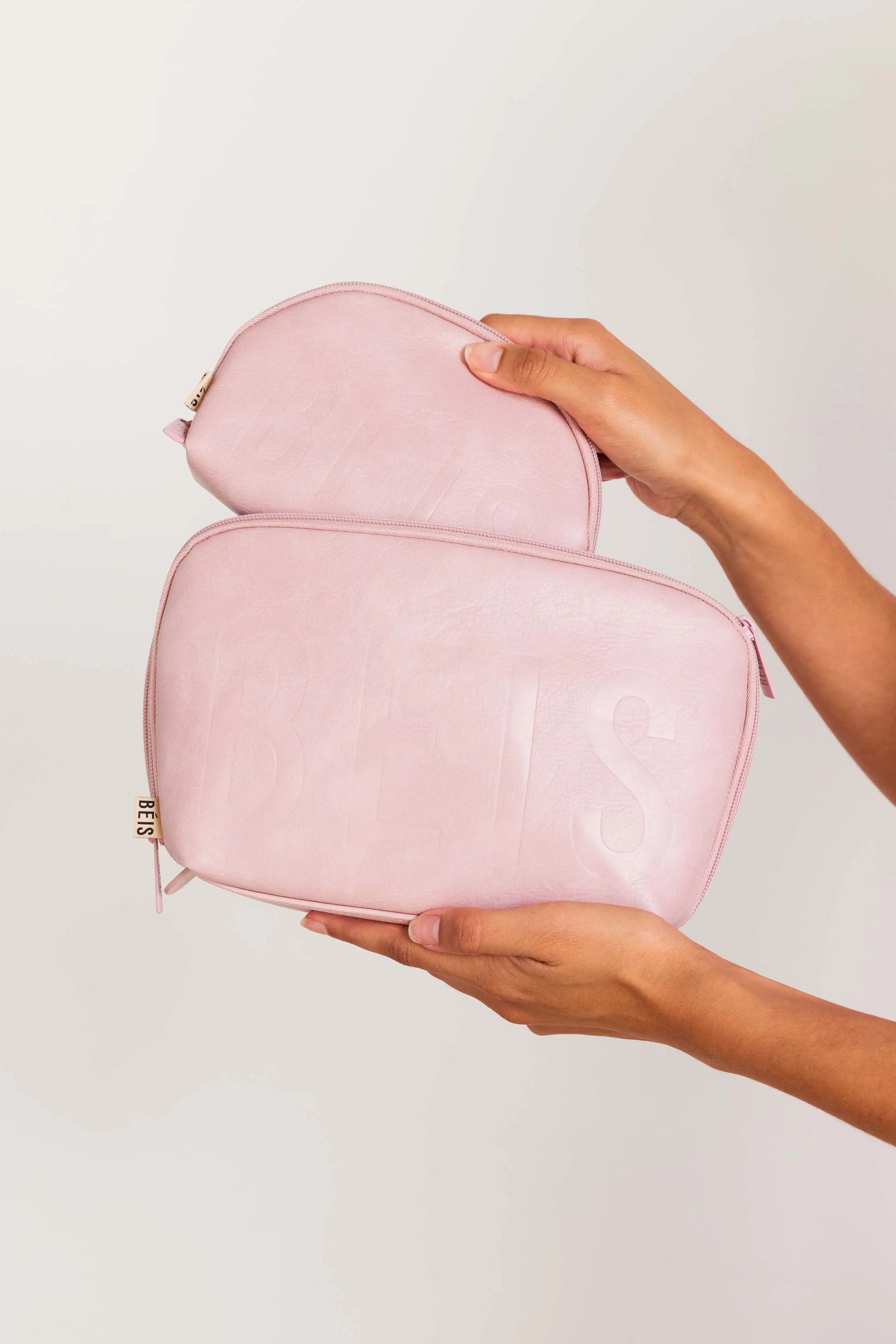 The Cosmetic Pouch Set in Atlas Pink