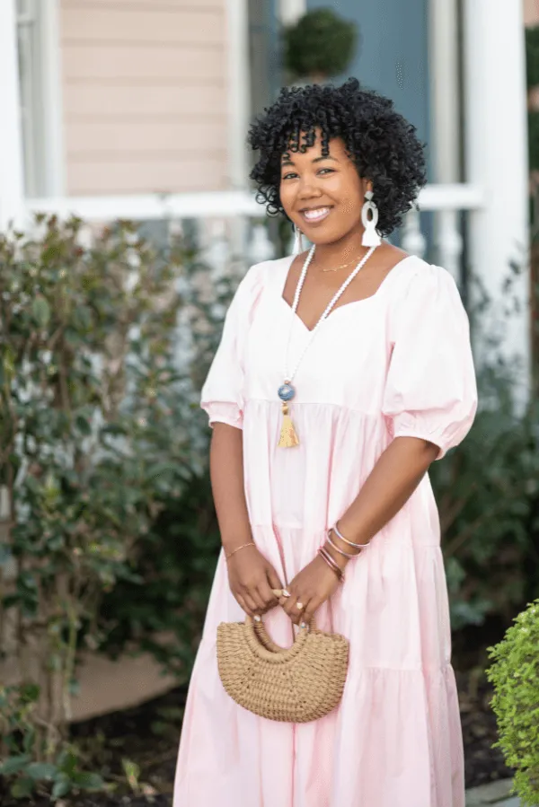 The Pinckney Tassel Necklace in White