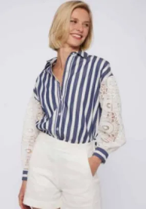 VERNEN SHIRT (BLUE STRIPE) - VILAGALLO