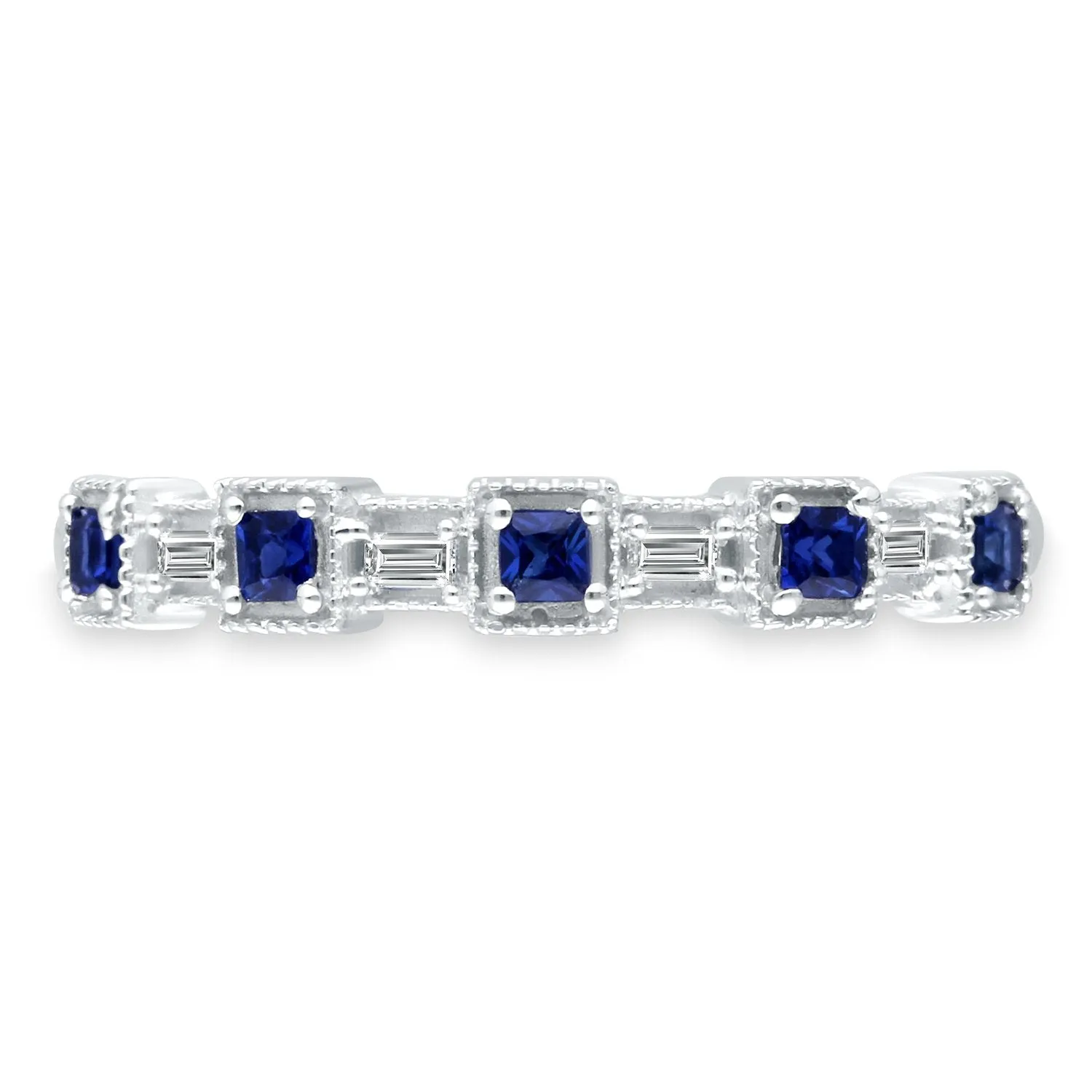 White Gold Sapphire & Diamond Legendary Ring