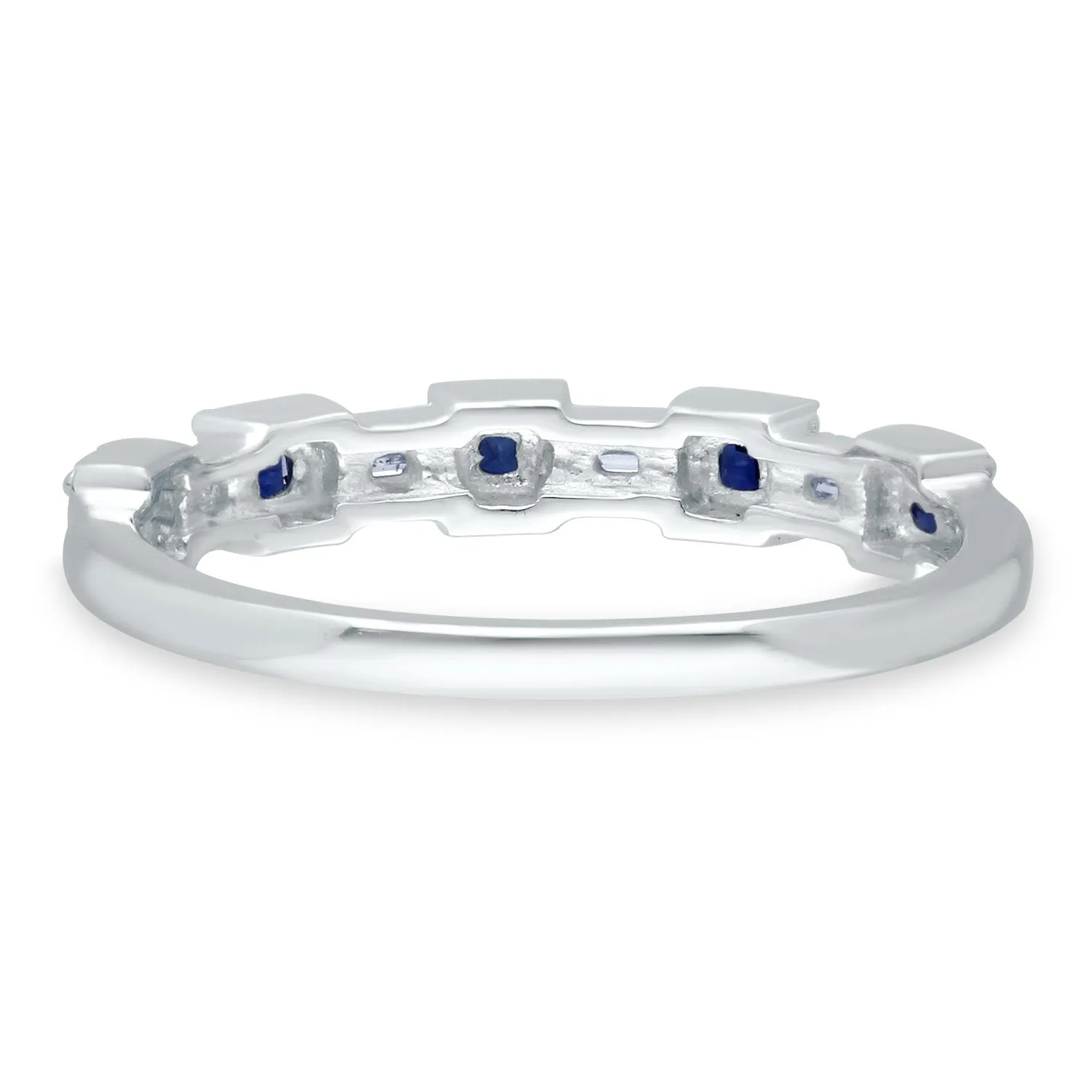 White Gold Sapphire & Diamond Legendary Ring