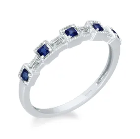 White Gold Sapphire & Diamond Legendary Ring