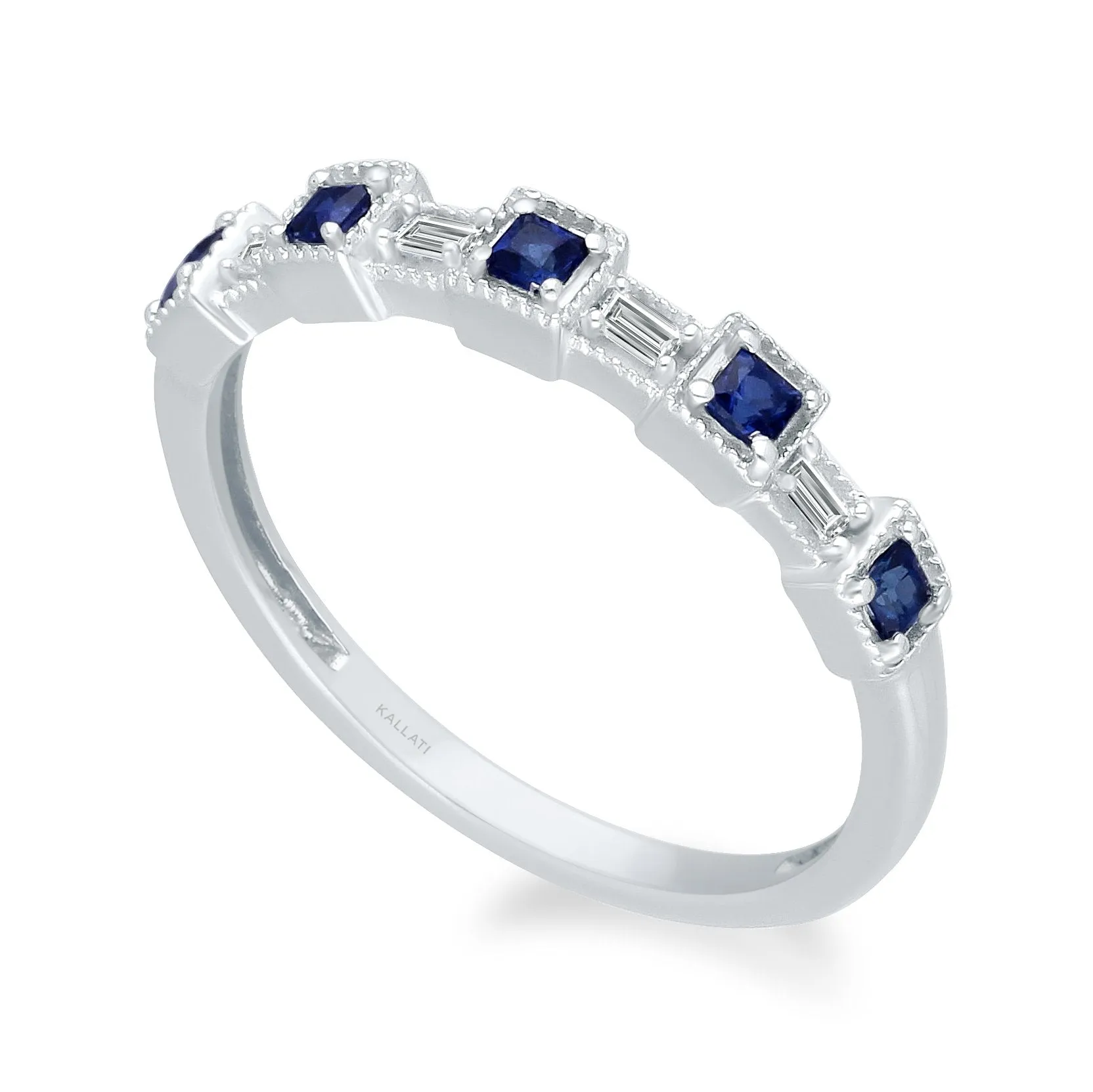 White Gold Sapphire & Diamond Legendary Ring