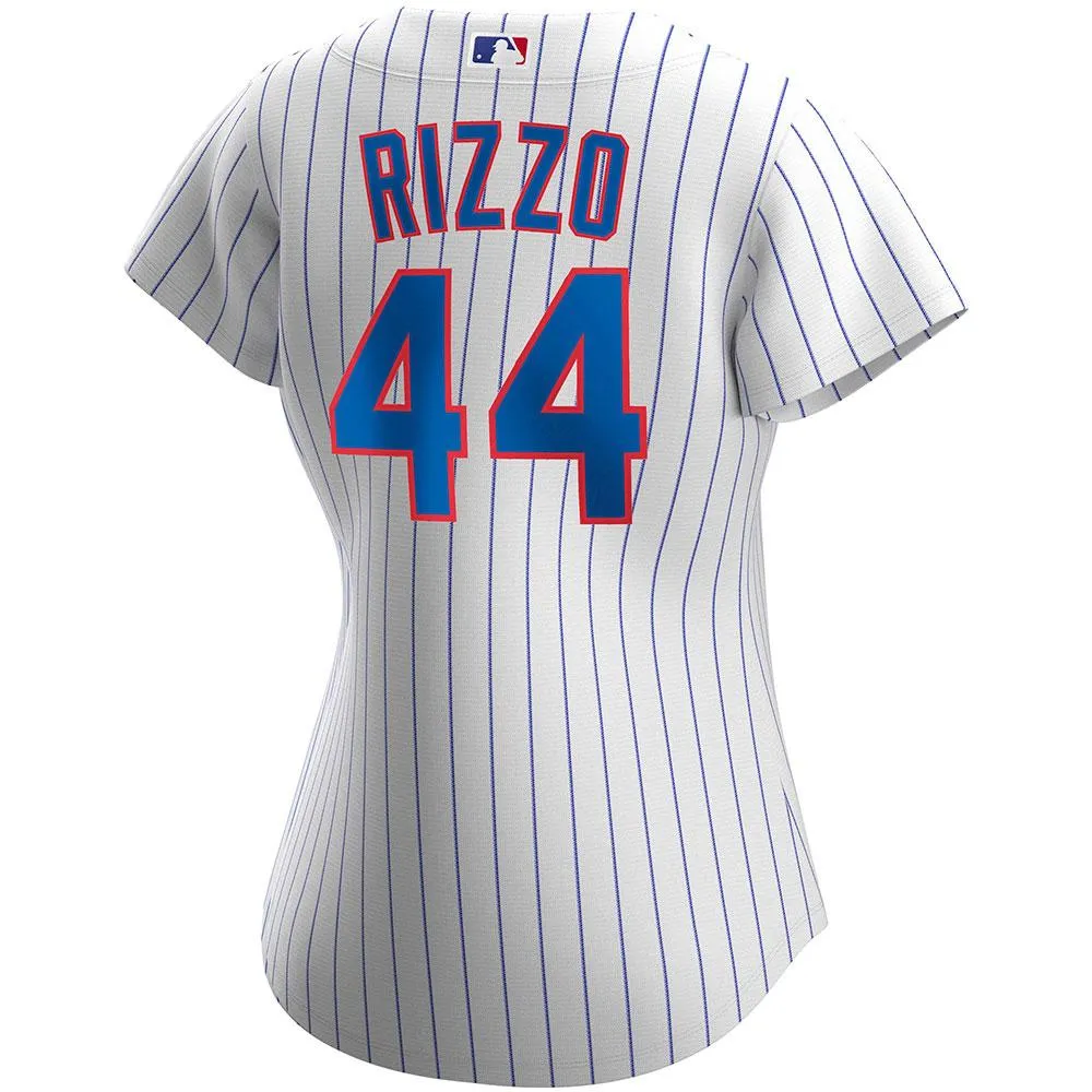 Womens Chicago Cubs Anthony Rizzo Cool Base Replica Jersey White