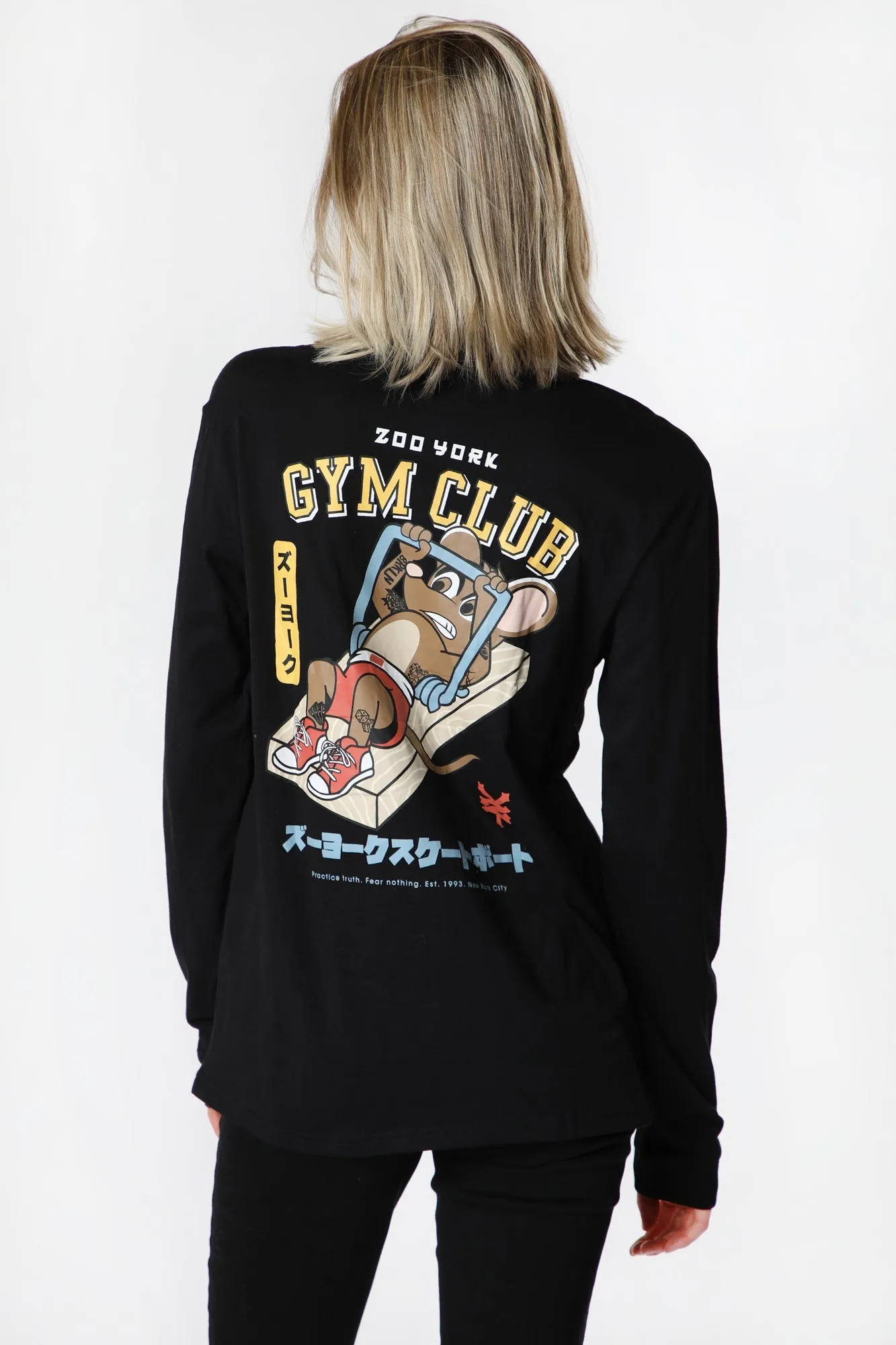 Zoo York Unisex Gym Club Long Sleeve Top